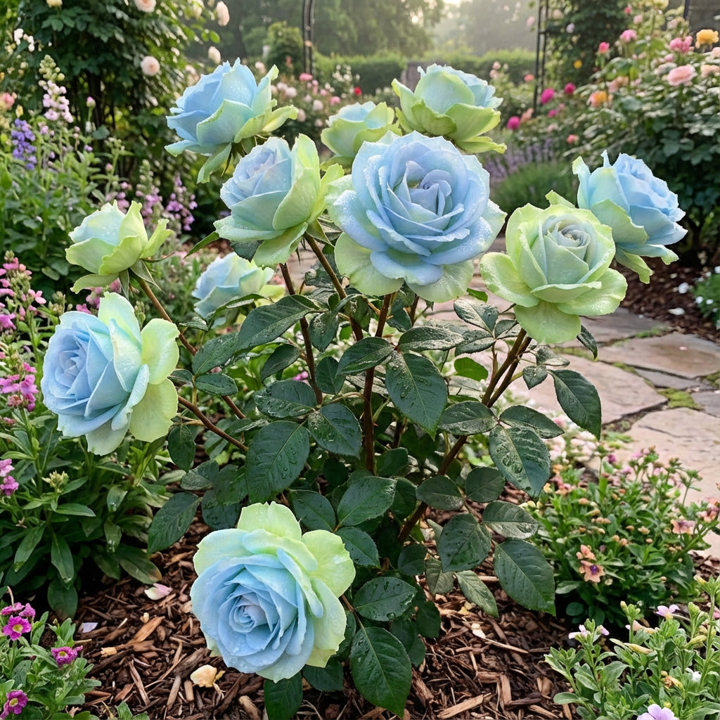 Himmelblau-Grün-Rosenblumensamen zum Pflanzen