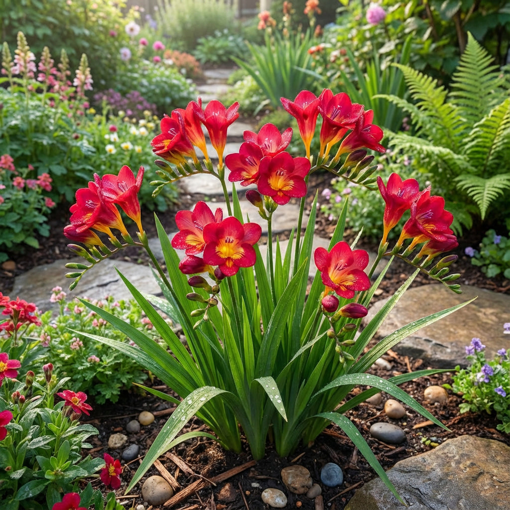 Rote Freesien-Blumensamen zum Pflanzen