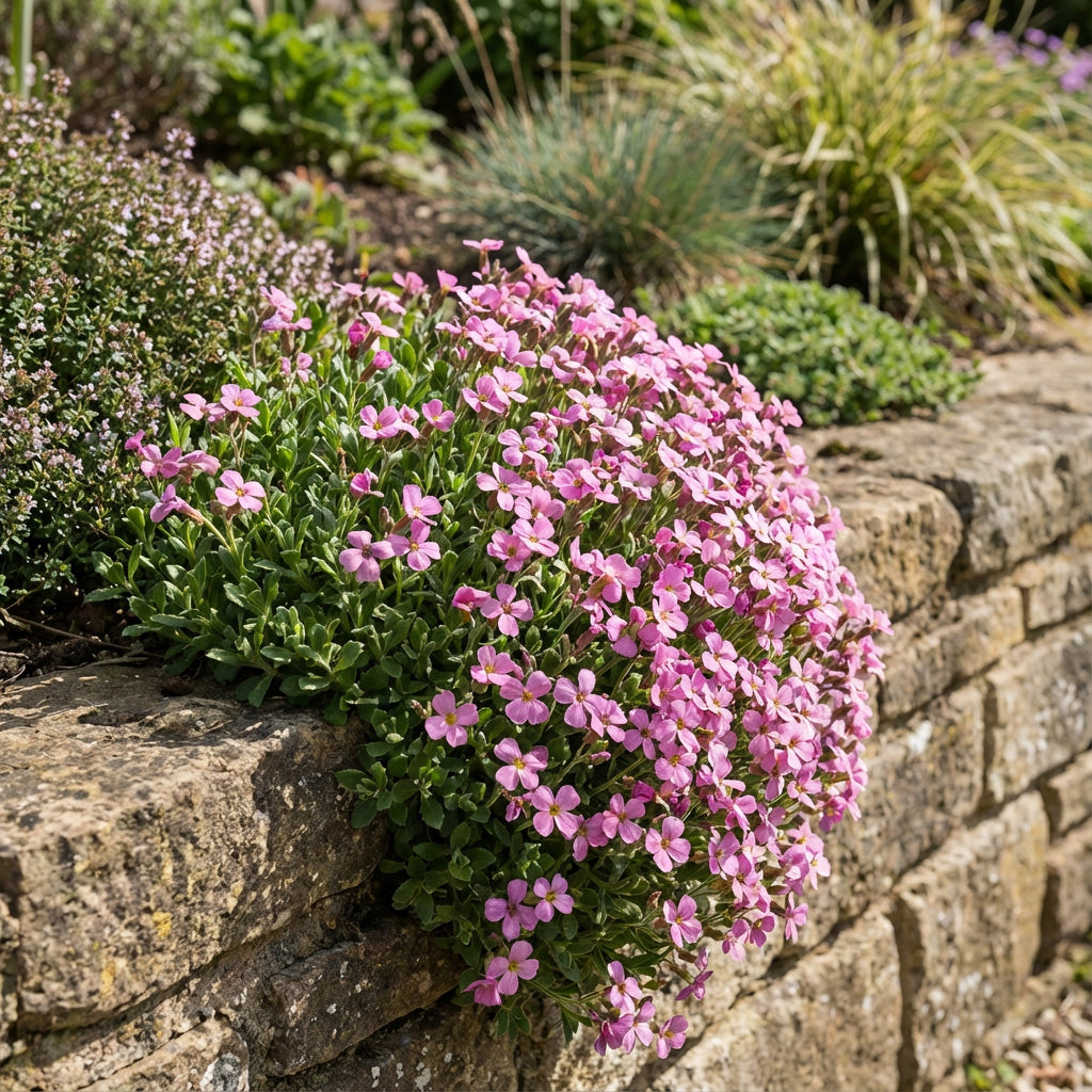 Graines de fleurs roses d'Aubriète Cultorum pour plantation