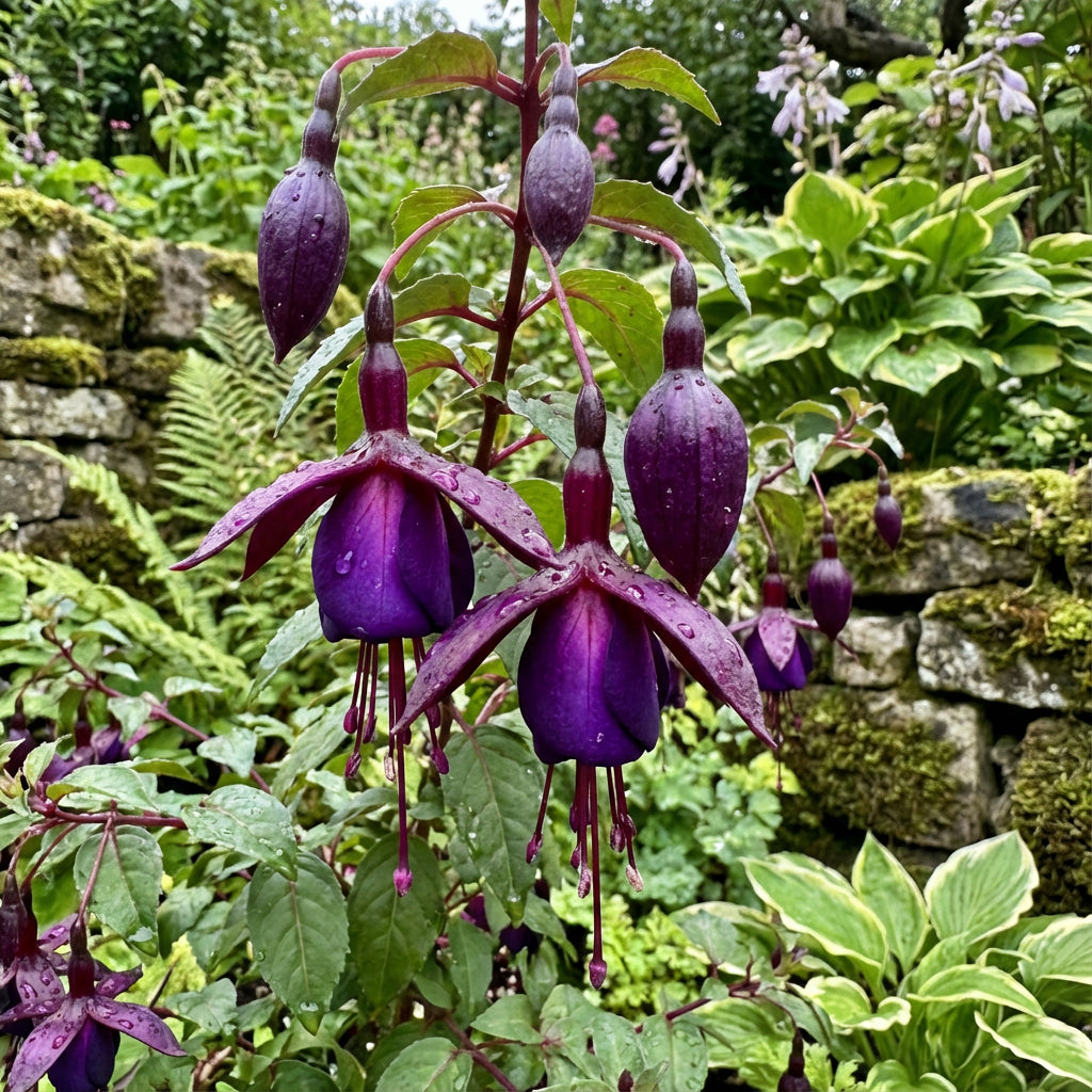 Vibrant Fuchsia Flower Seeds for Planting Dark Violet Blooms