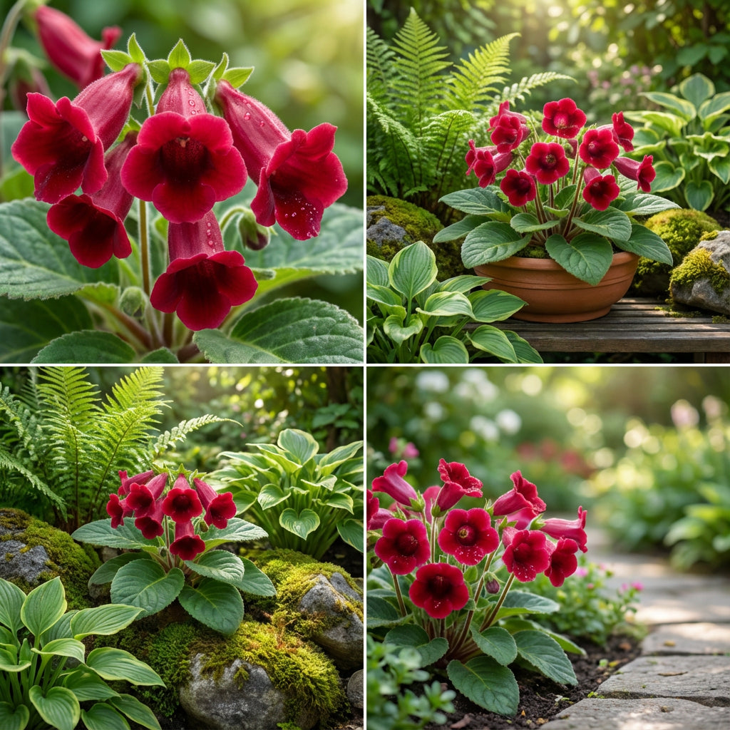 Gloxinien-Blumensamen zum Pflanzen Rot: Lebendige Gartengestaltungen schaffen