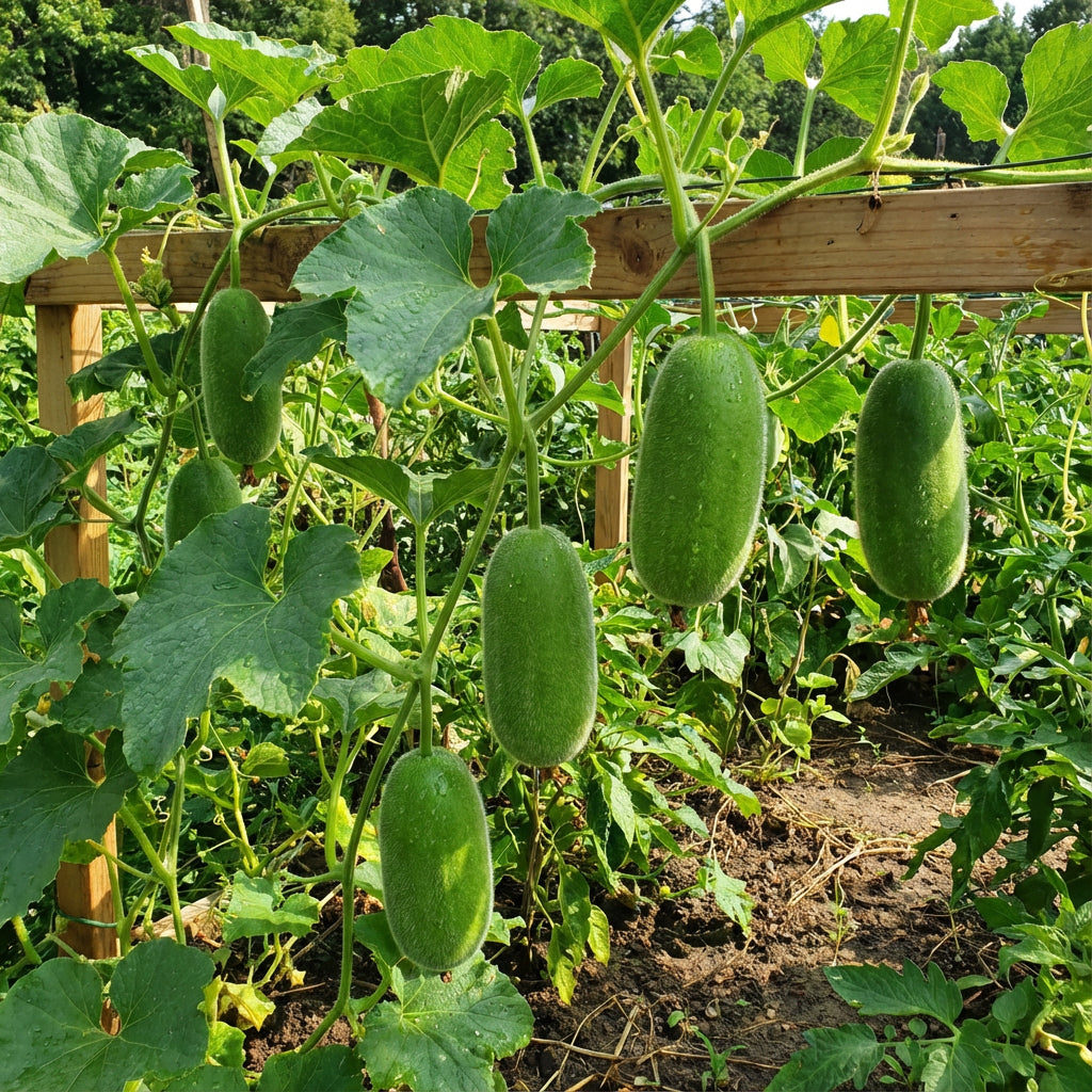 Green Wooly Bear Gourd Vegetable Planting Seeds