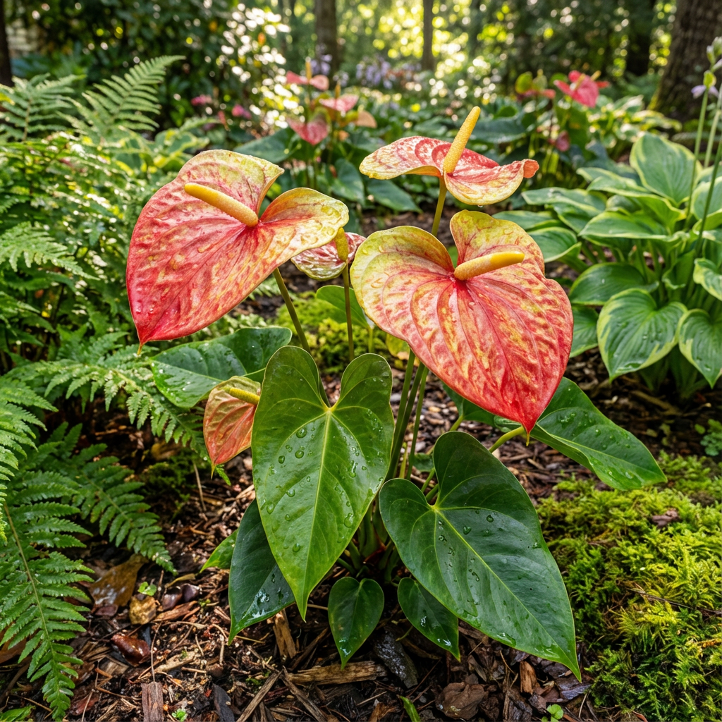 Exotische rote gelbe Anthurium-Samen zum Pflanzen und Gärtnern