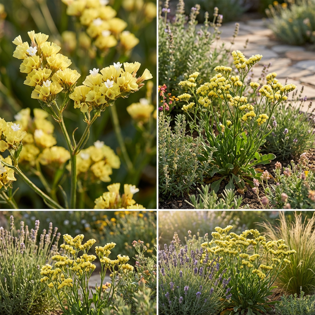 Graines de Statice Jaune pour Plantation Facile et Floraison Robuste