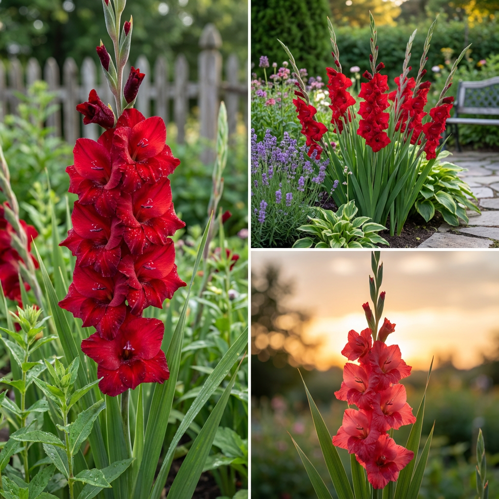 Rote Gladiole Samen zum Pflanzen und Anbauen im Gartenbau