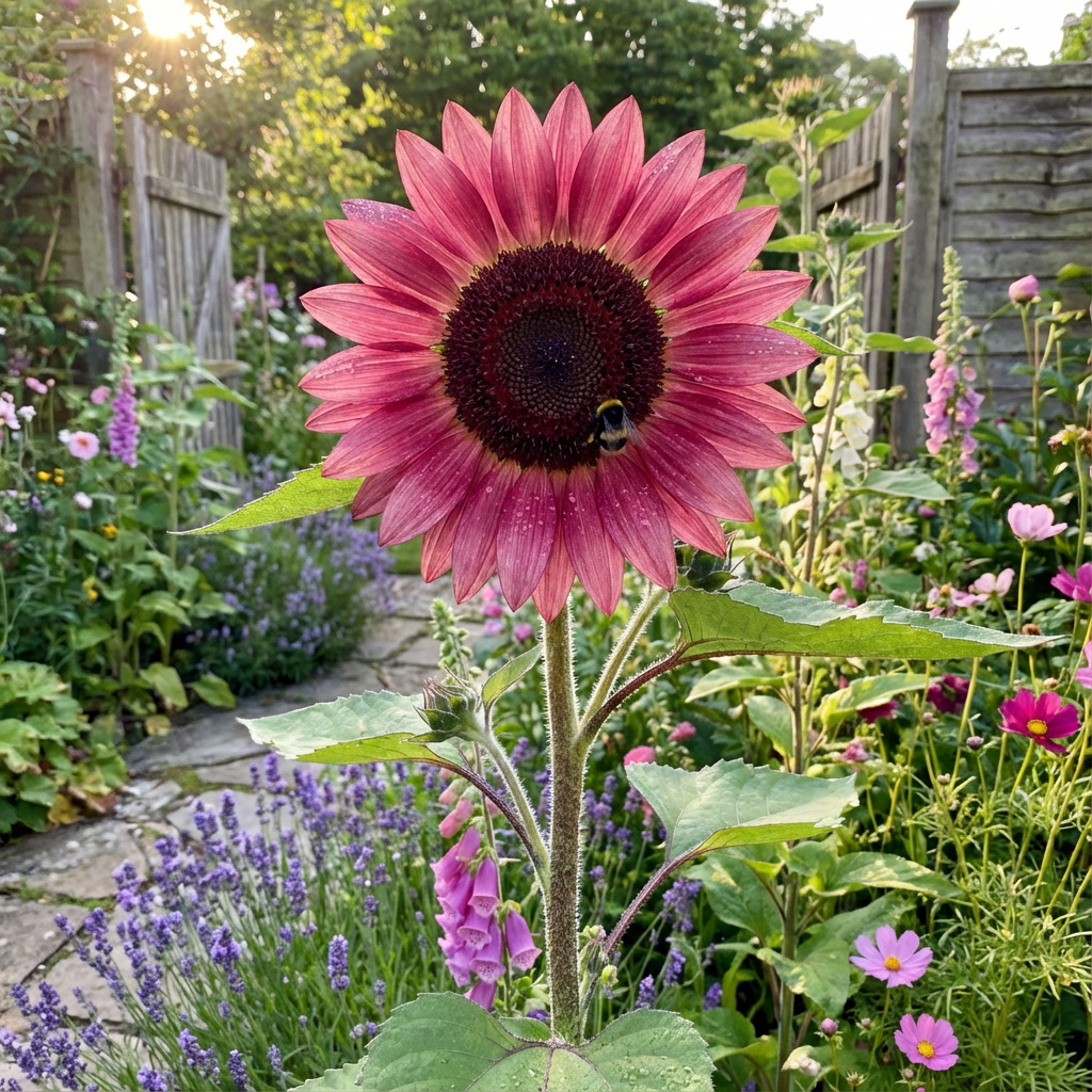 Graines de tournesol rose vif pour jardin d'ancêtres éclatants et plantation