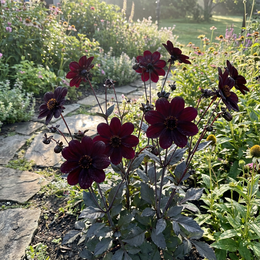 Graines de Dahlia Papillon de Nuit - Superbes Fleurs Annuelles pour Votre Jardin