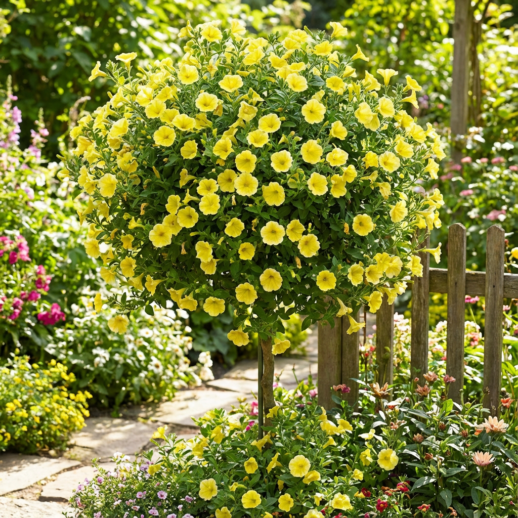 Cheerful Yellow Petunia Seeds for Brightening Your Garden