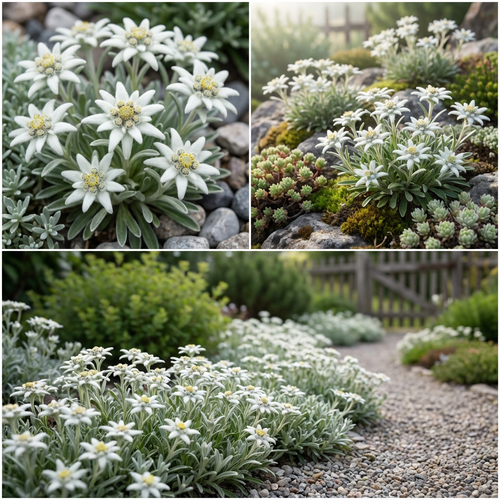 White Edelweiss Ground Flower Seeds Planting Alpine