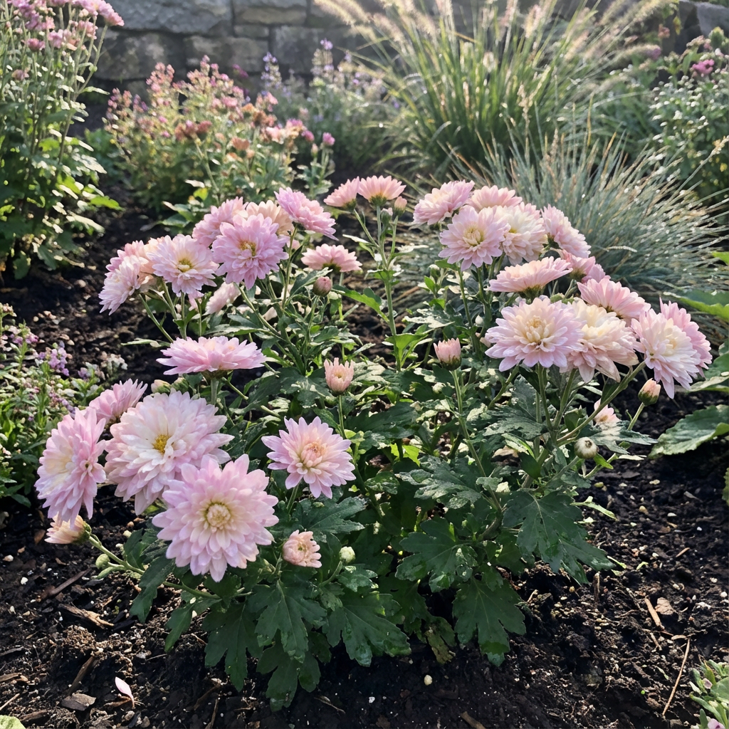 Semi di crisantemo rosa chiaro per piantare