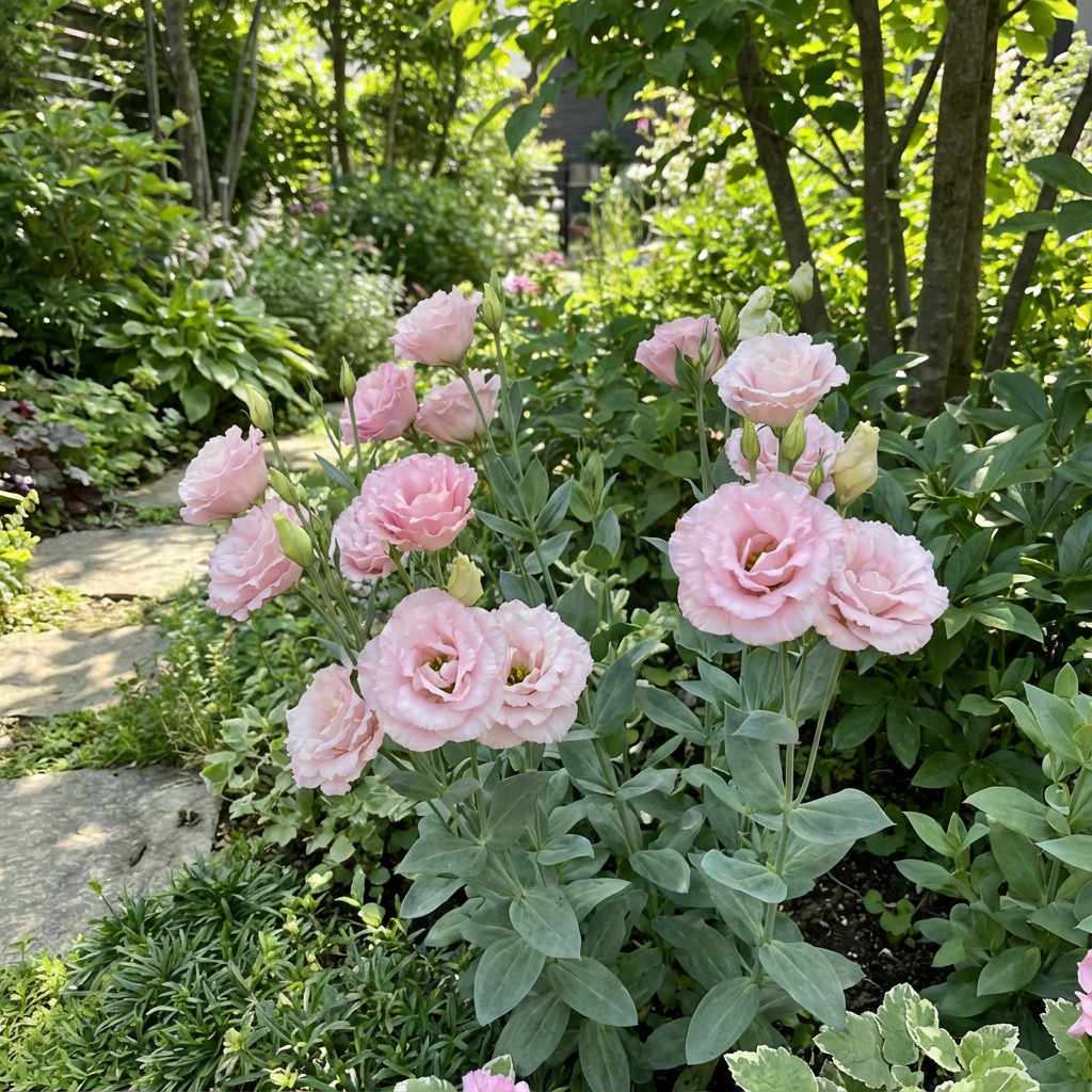Semillas de flor de eustoma rosa claro para fácil plantación