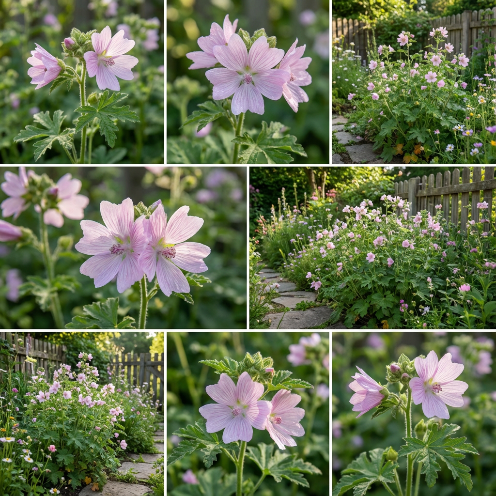 Semillas de Malva Almizclada Rosa para Plantar Fácilmente