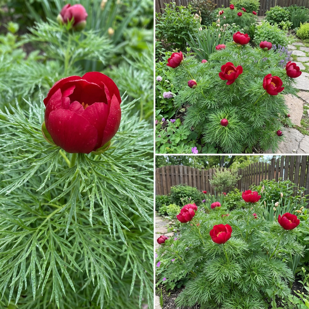 Red Paeonia Tenuifolia Flower Seeds for Easy Planting