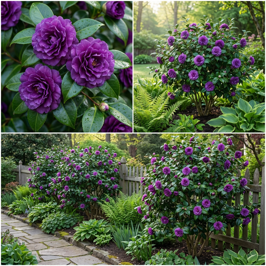 Purple Balsam Camellia Flower Seeds for Planting