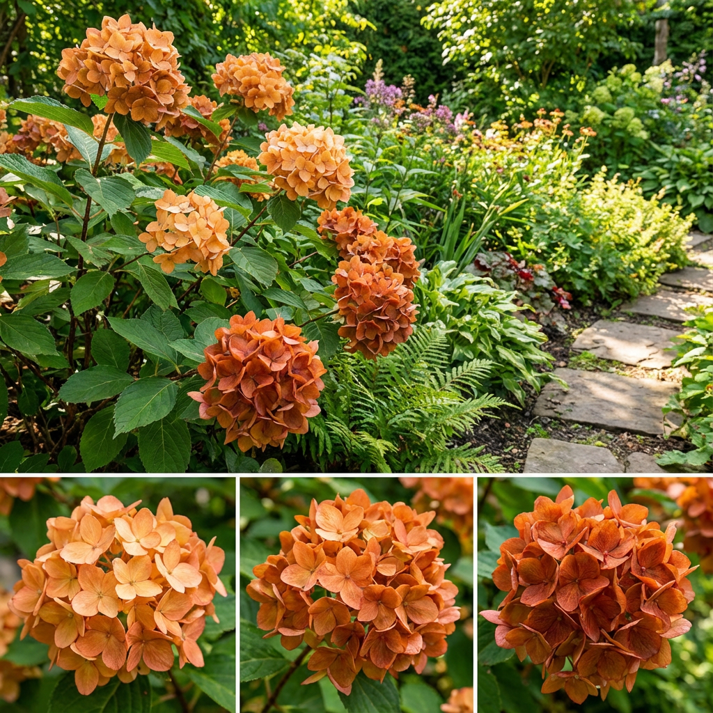 Orange Hydrangea Flower Seeds Planting