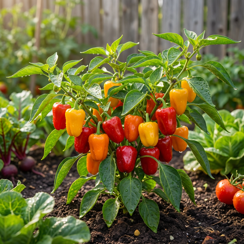 Mini Sweet Pepper Seeds for Planting Capsicum Annuum mix home garden raised bed