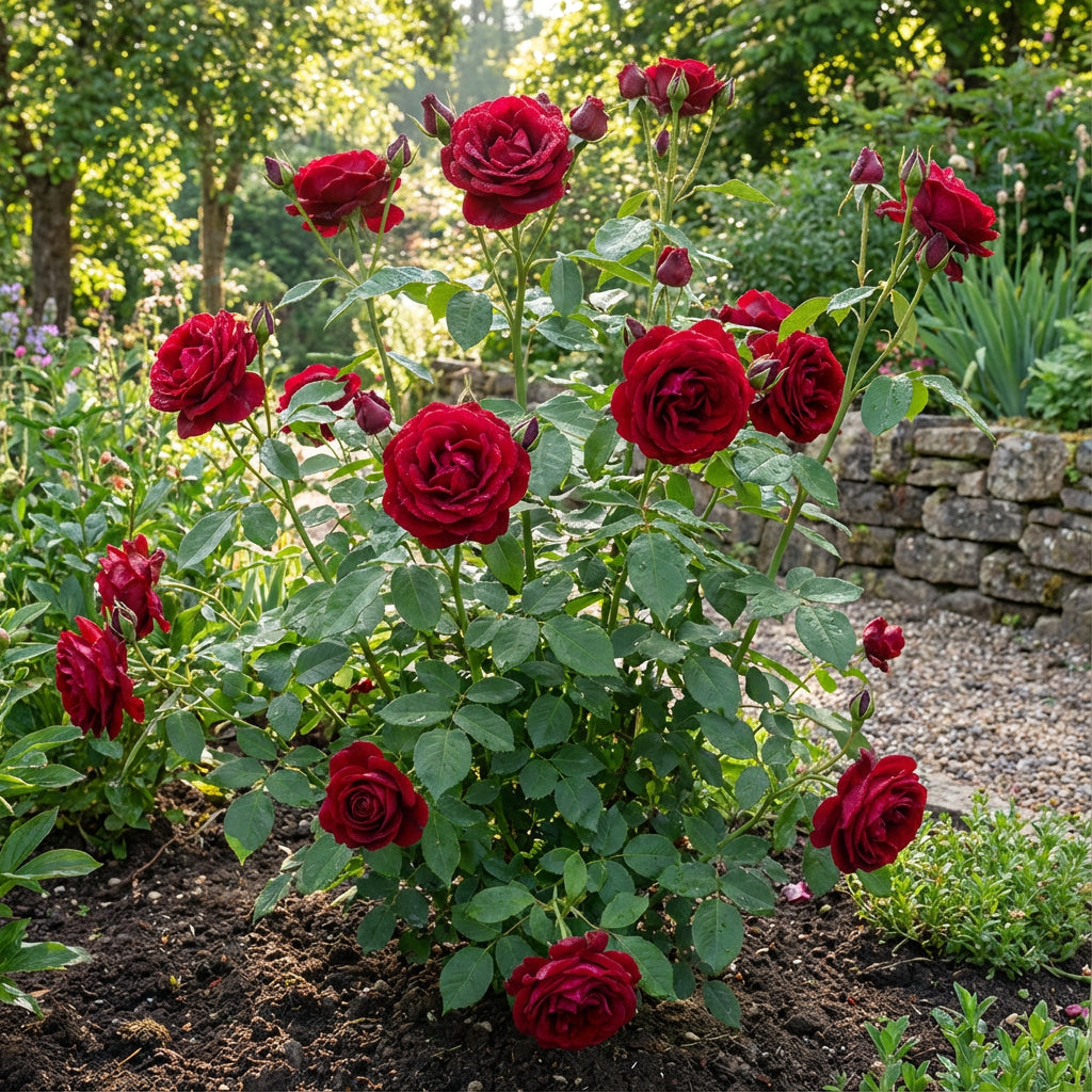 Red Thornless Rose Seeds for Planting Beautiful Blooms Without Thorns