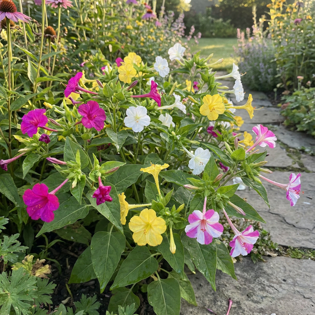 Mixed Mirabilis Jalapa Flower Seeds for Planting Fragrant Annual Blooms for Your Garden.