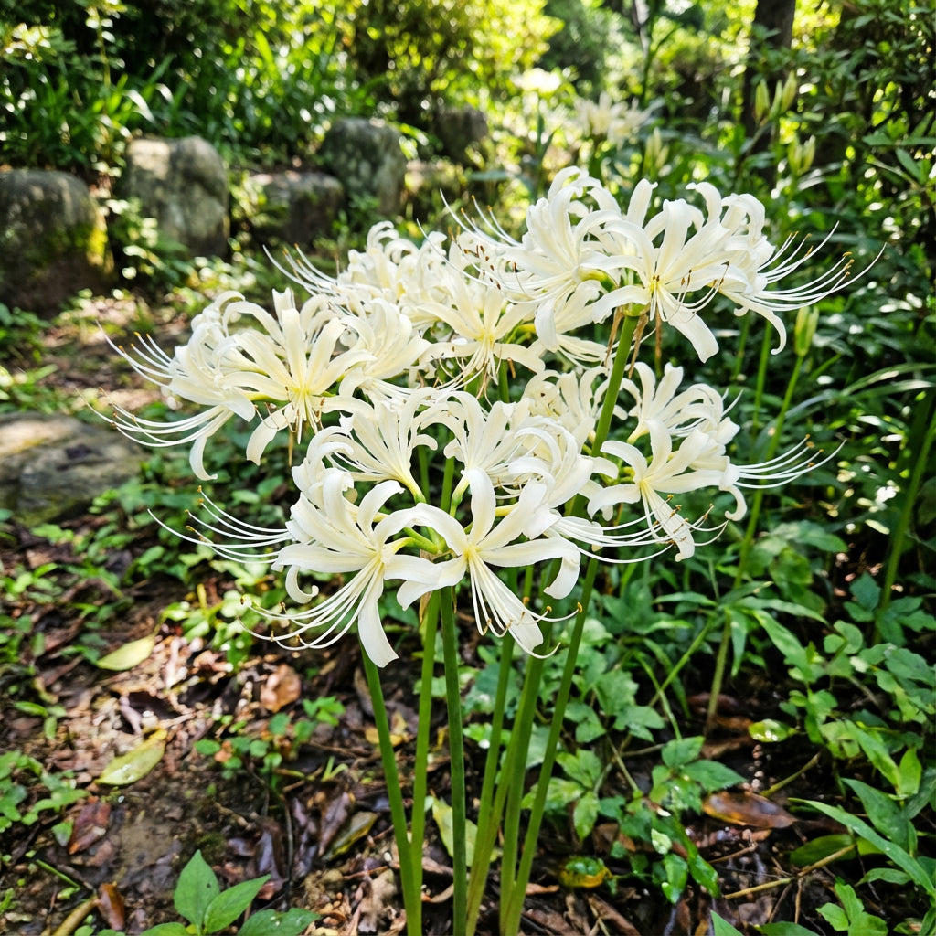 White Lycoris Radiata Flower Seeds - Elegant Planting Seeds for Beautiful Gardens