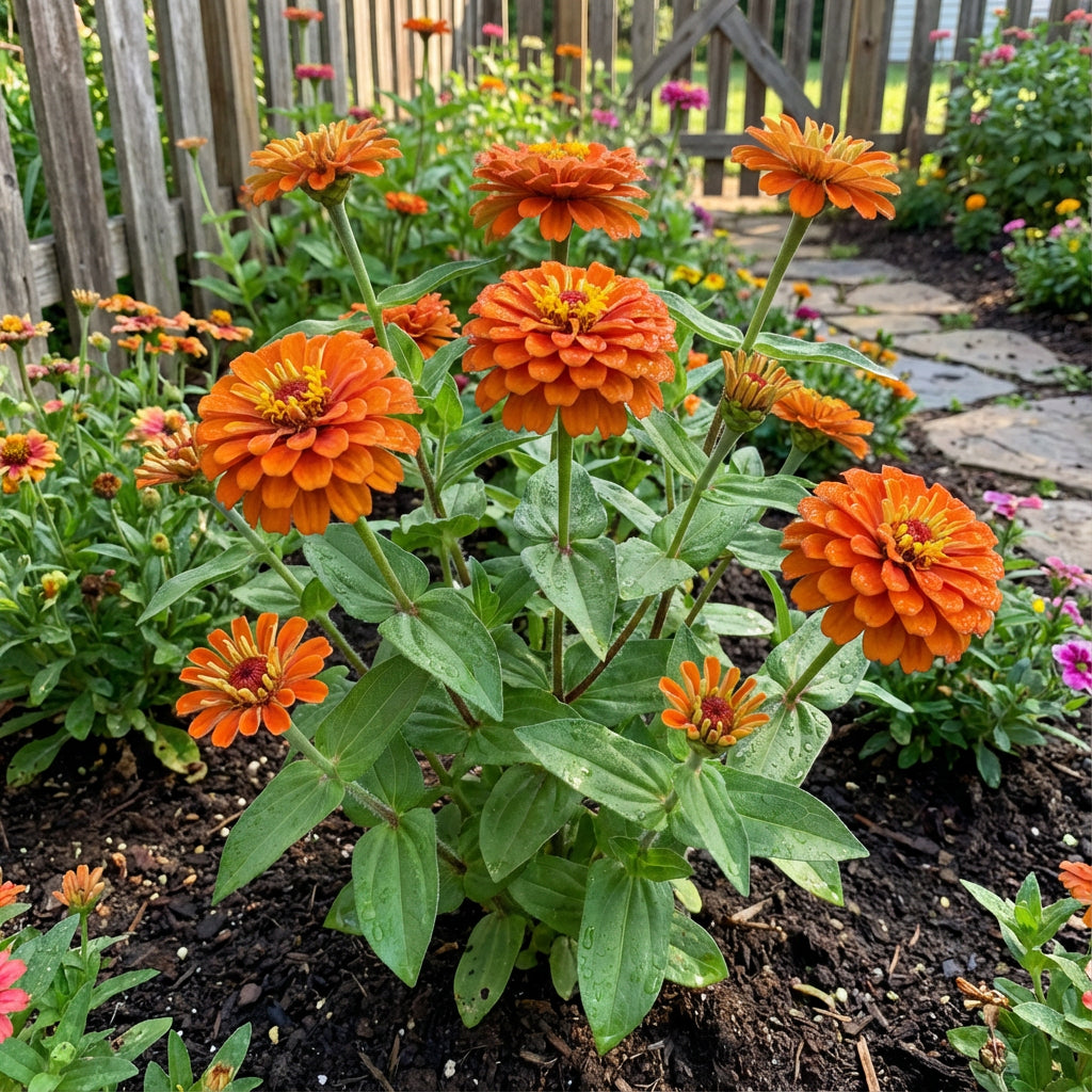 Orange Zinnia Seeds Garden Essentials for Colorful Blooms