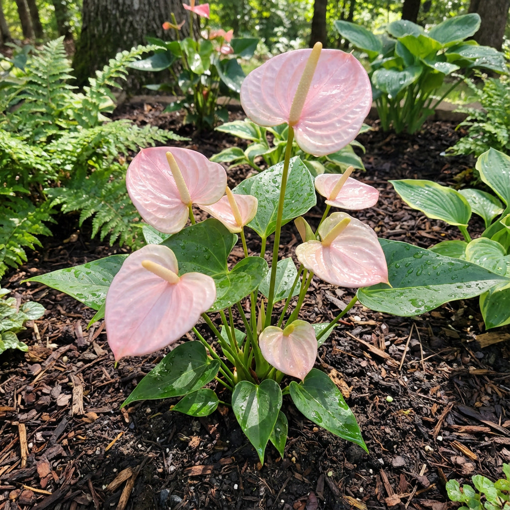 Graines de plante d'Anthurium rose clair pour des floraisons élégantes et une plantation sereine