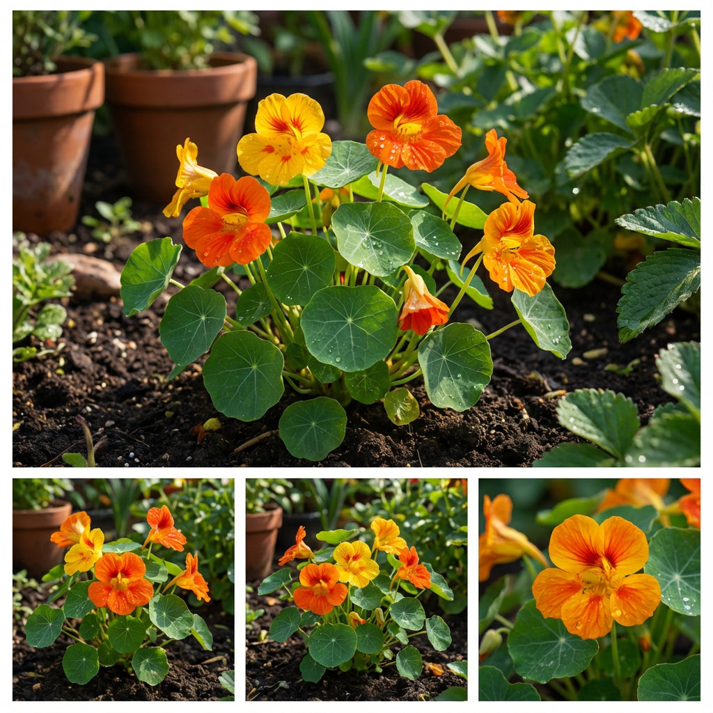 Nasturtium Flower Seeds Mix for Vibrant Planting