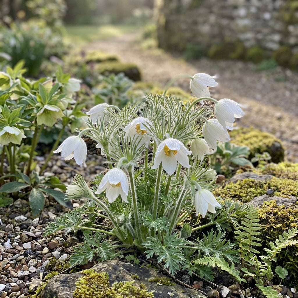 White Anemone Pulsatilla Seeds for Elegant Planting