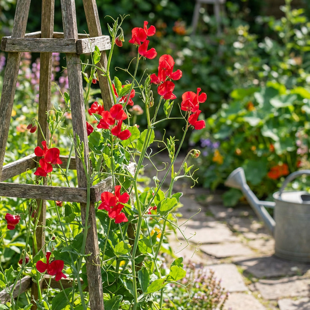 Sweet Pea Flower Seeds Planting Red