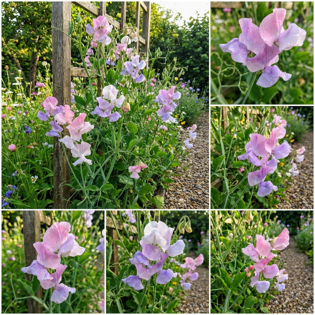 Sweet Pea Flower Seeds Planting - Seed for Elegant Blooms and Fragrant Vines in Your Garden
