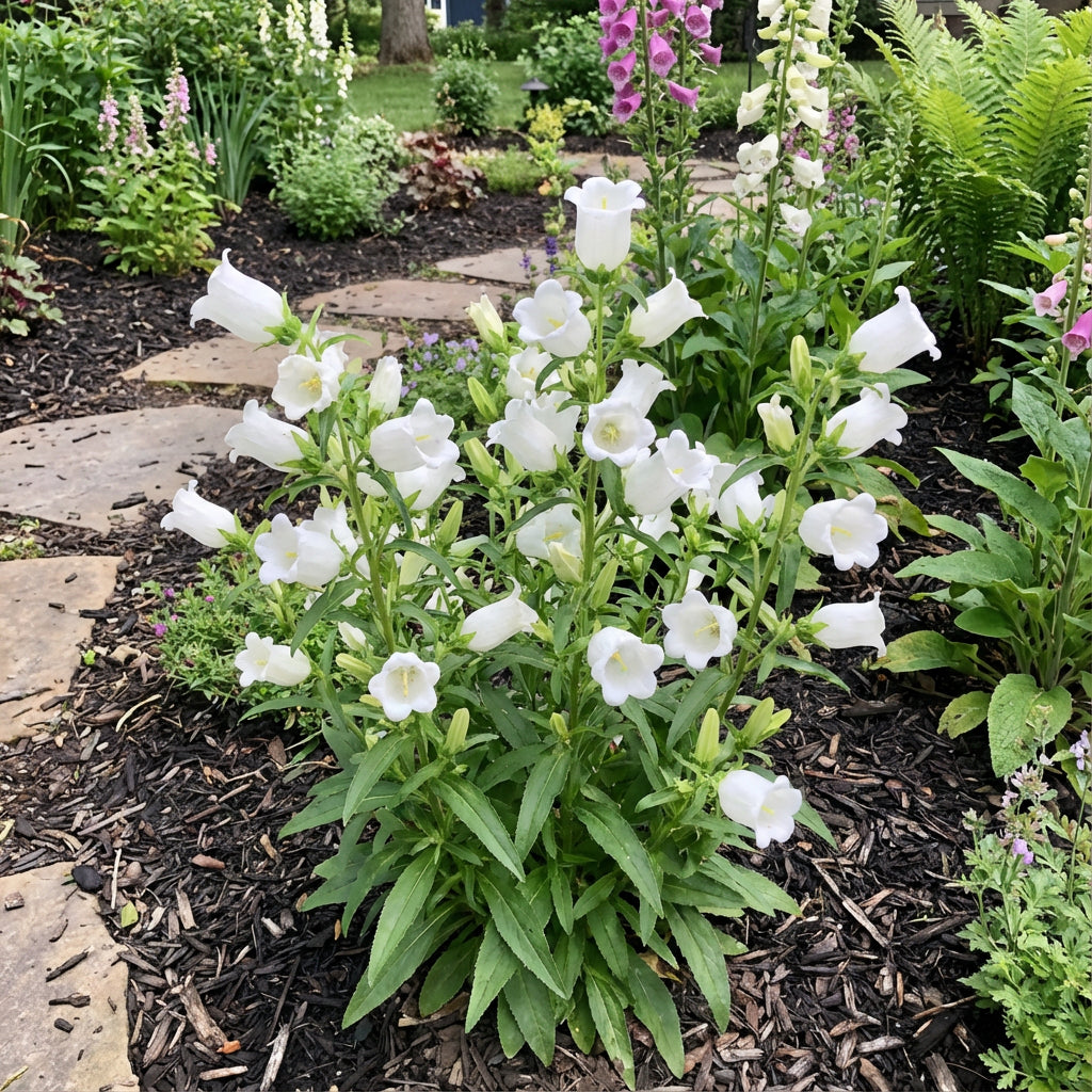 Graines de fleurs de Campanules blanches pour plantation