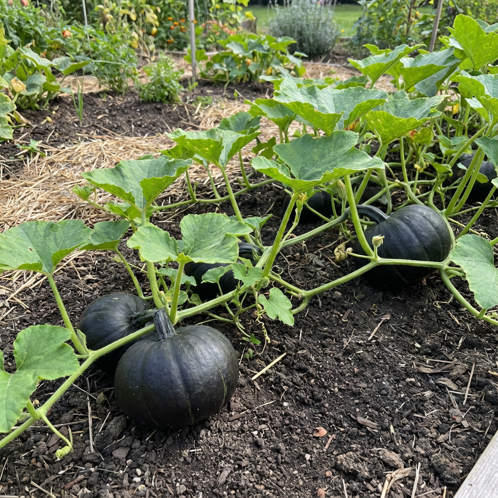 Planting Black Pumpkin Vegetable Seeds
