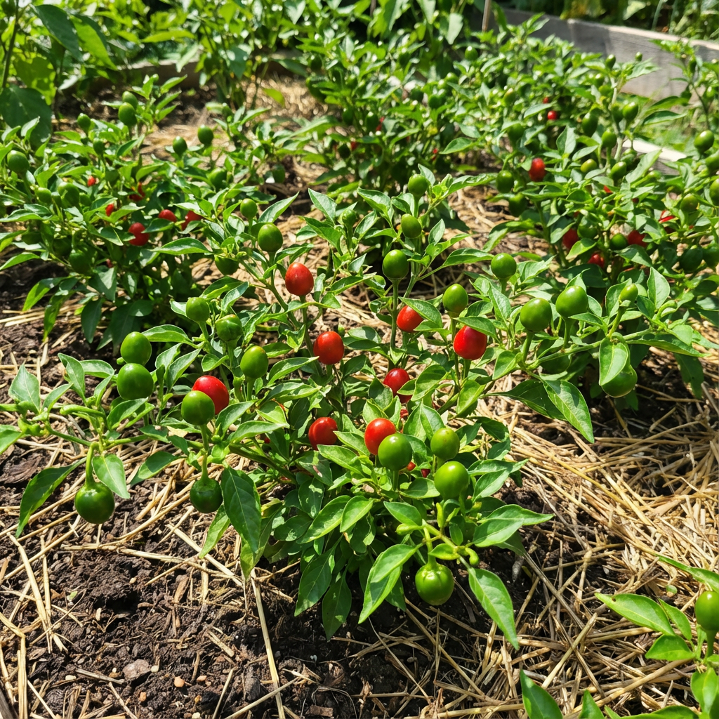 Green and Red Dundicut Chili Seeds for Planting