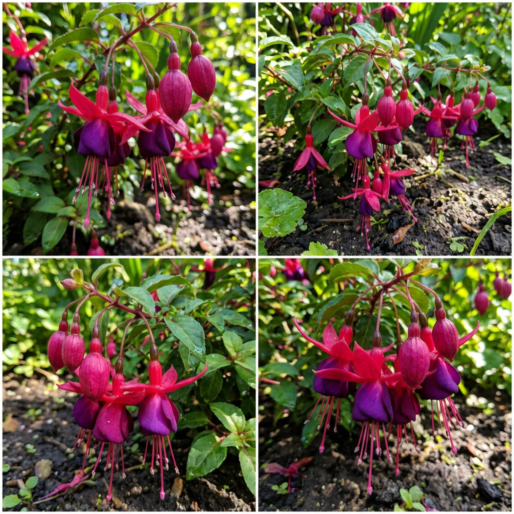 Dark Pink Fuchsia Flower Seeds for Striking Garden Planting