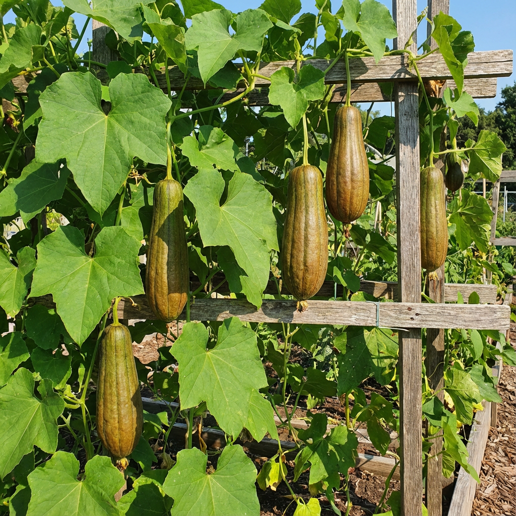 Green Brown Luffa Esmeralda Seeds for Easy Planting