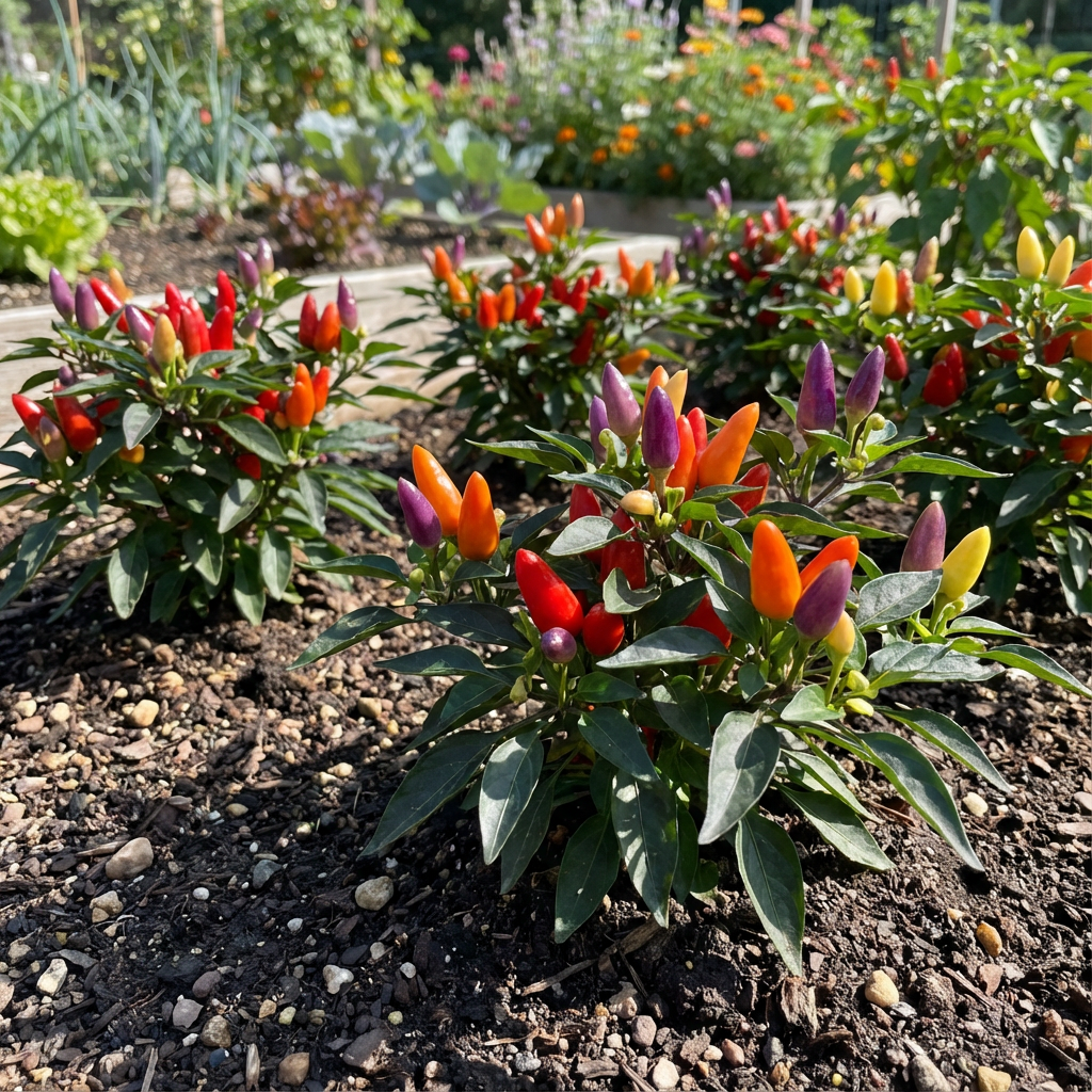 Ornamental Hot Pepper Seeds for Colorful Vegetable Gardens