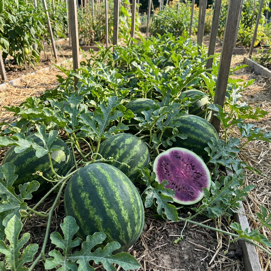 Rare Purple Flesh Watermelon Seeds for Large Home and Garden Watermelons