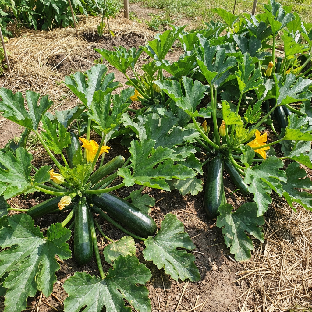 Dark Green Zucchini Summer Squash Seeds for Reliable Garden Yields