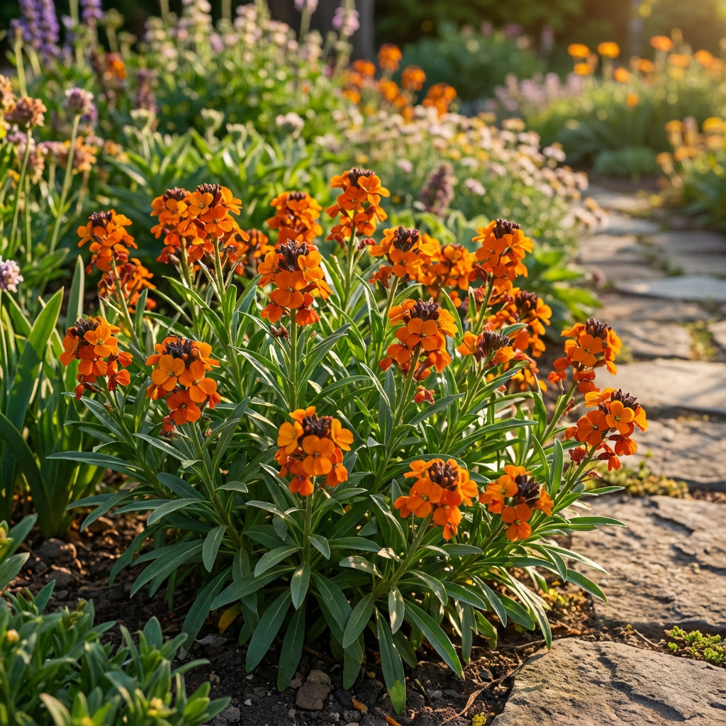 Orange Siberian Wallflower Seeds for Planting - Vibrant Blooms