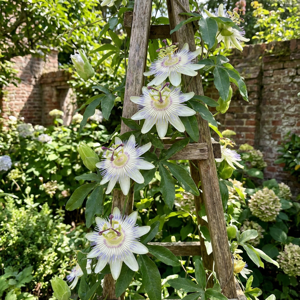 White Passiflora Flower Seeds for Planting Ideal for Graceful Garden Blooms
