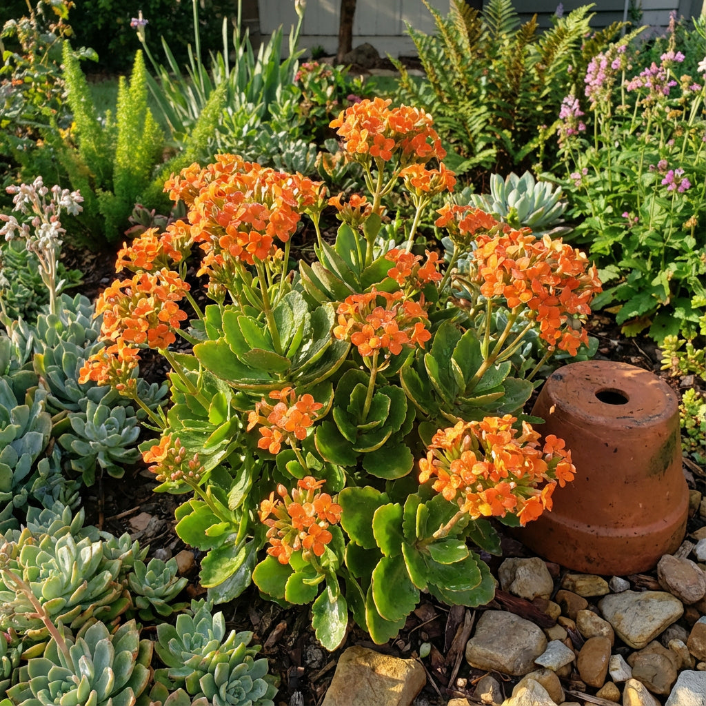 Orange Kalanchoe Seeds Grow Bright Succulent Blooms for Your Garden
