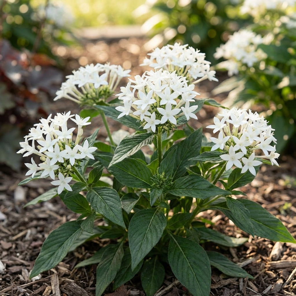White Pentas Starla Flower Planting - Seeds for Brightening Your Garden with Stunning Blooms