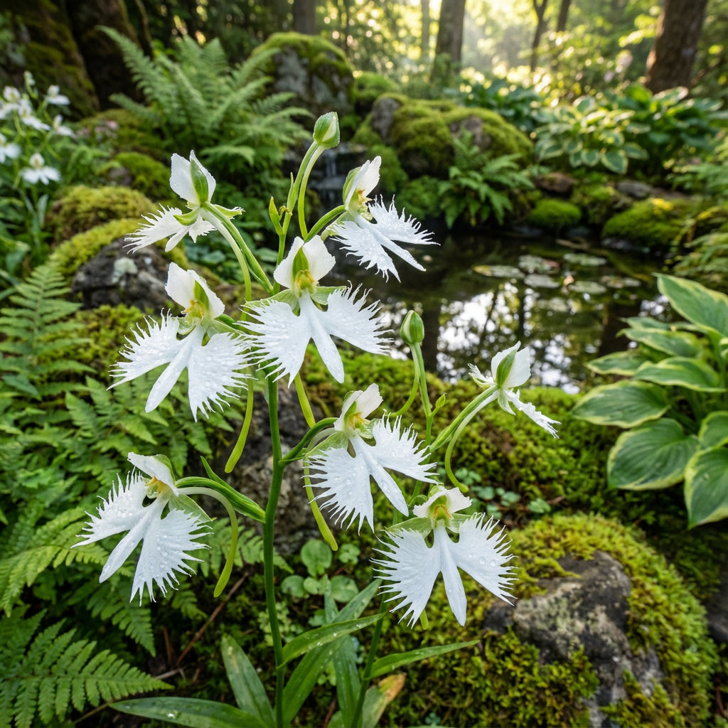 White Egret Flower Seeds for Easy Planting