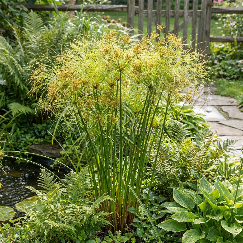 Yellow Cyperus Papyrus Planting Seeds for Vibrant Garden Décor Seed for Lush Greenery