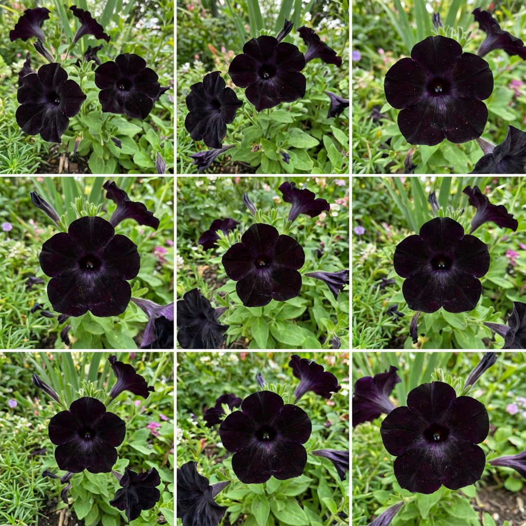 Black Cat Petunia Seeds for Planting