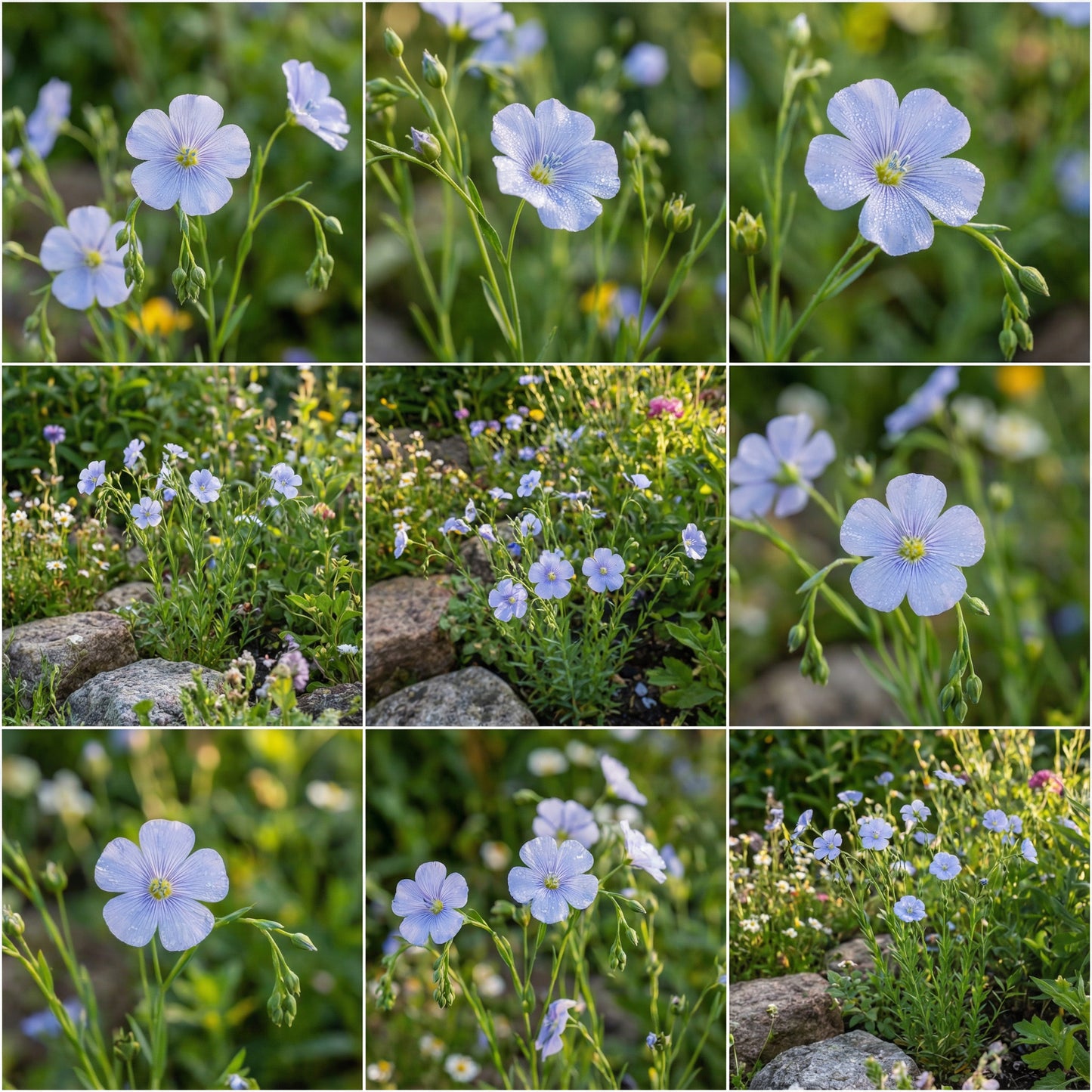 Blue Flax Flower Seeds for Easy Garden Planting Blooming Blue Beauty