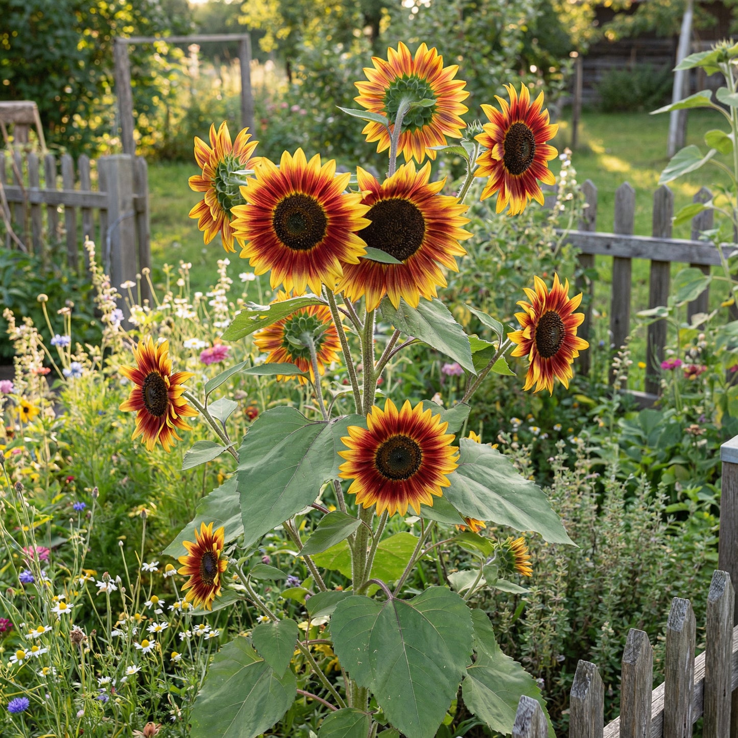 Yellow Red Sunflower Planting Seeds - Brighten Your Garden