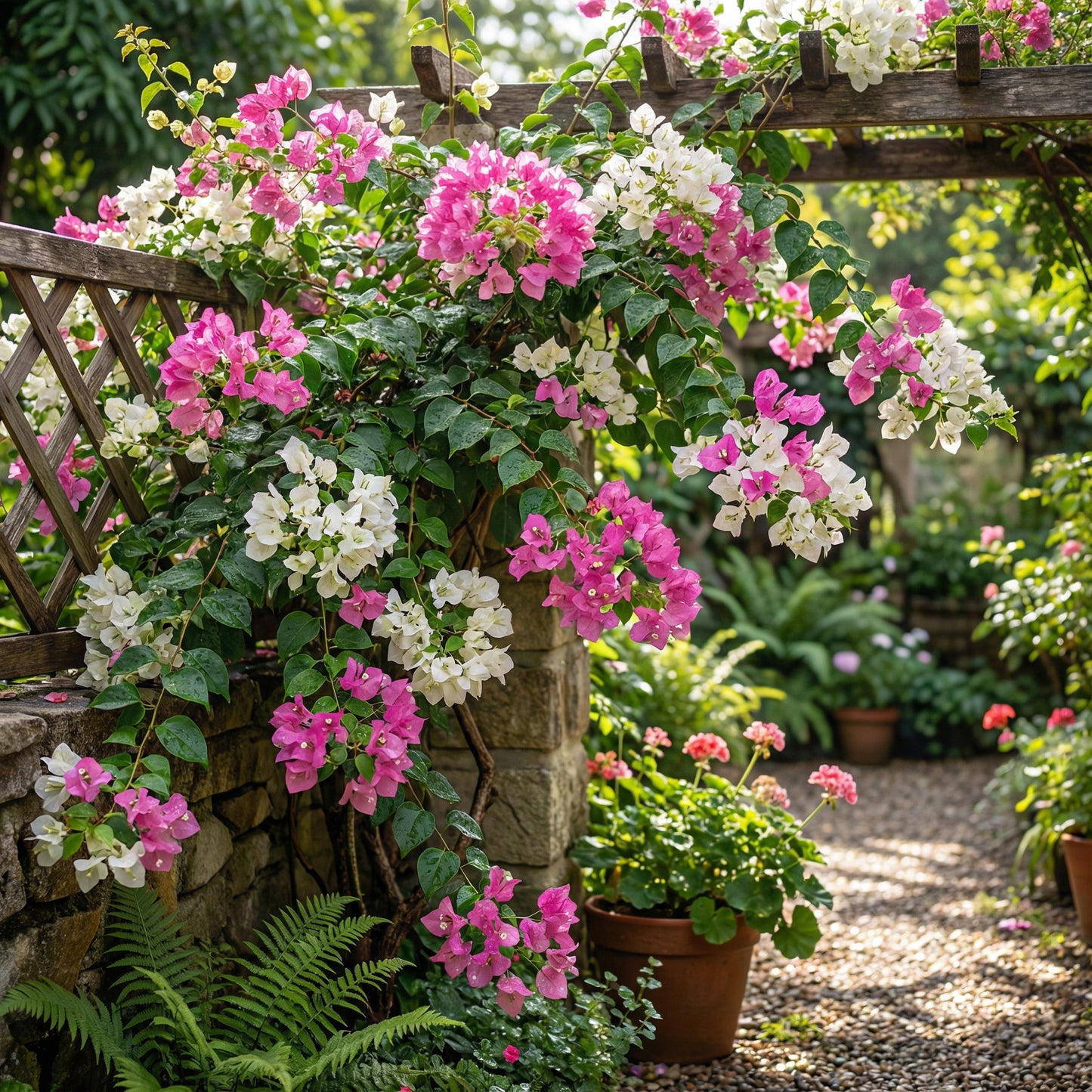 Pink White Bougainvillea Flower Seeds for Planting Brighten Your Garden