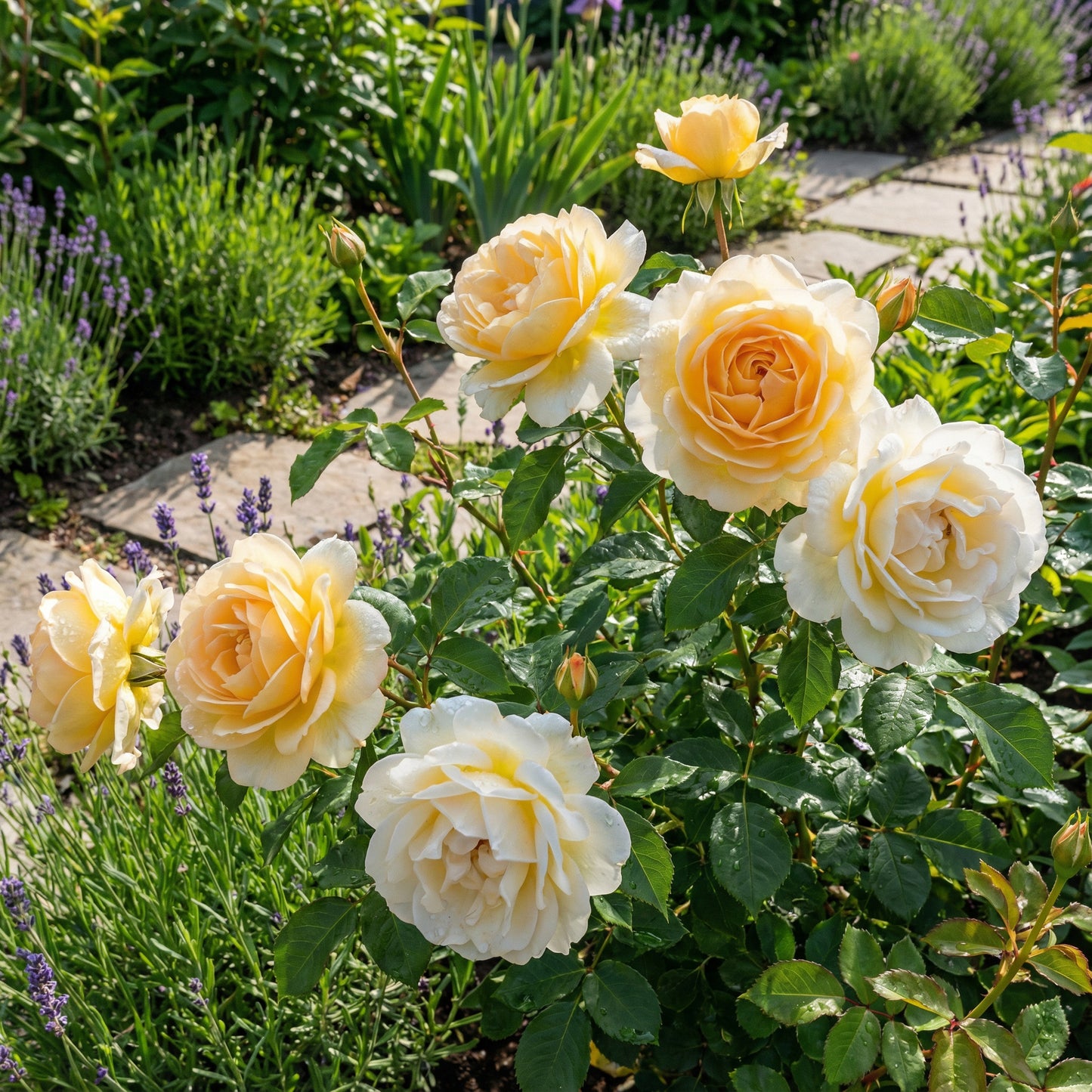 Gelbe und weiße Rosensamen für schöne Bepflanzung