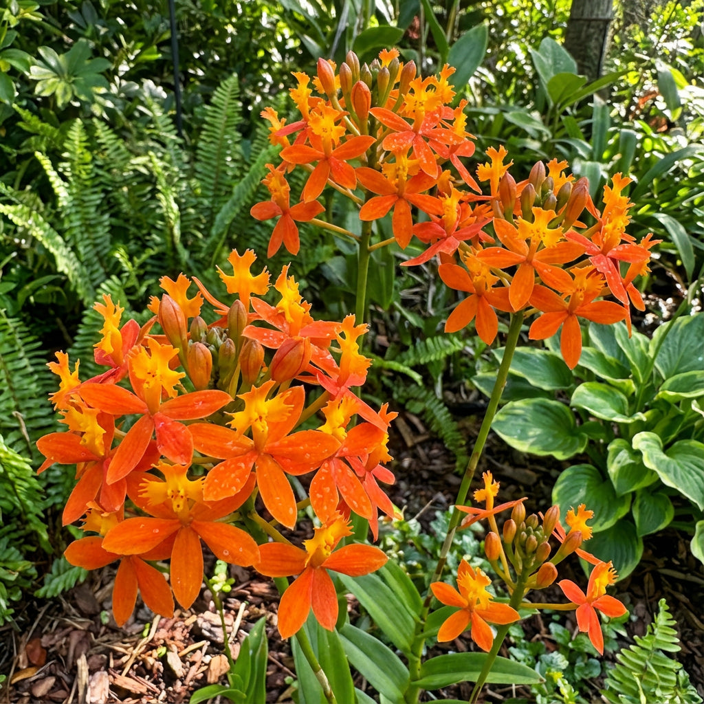 Schmetterlingsorchideen Blumensamen Orange Pflanzung