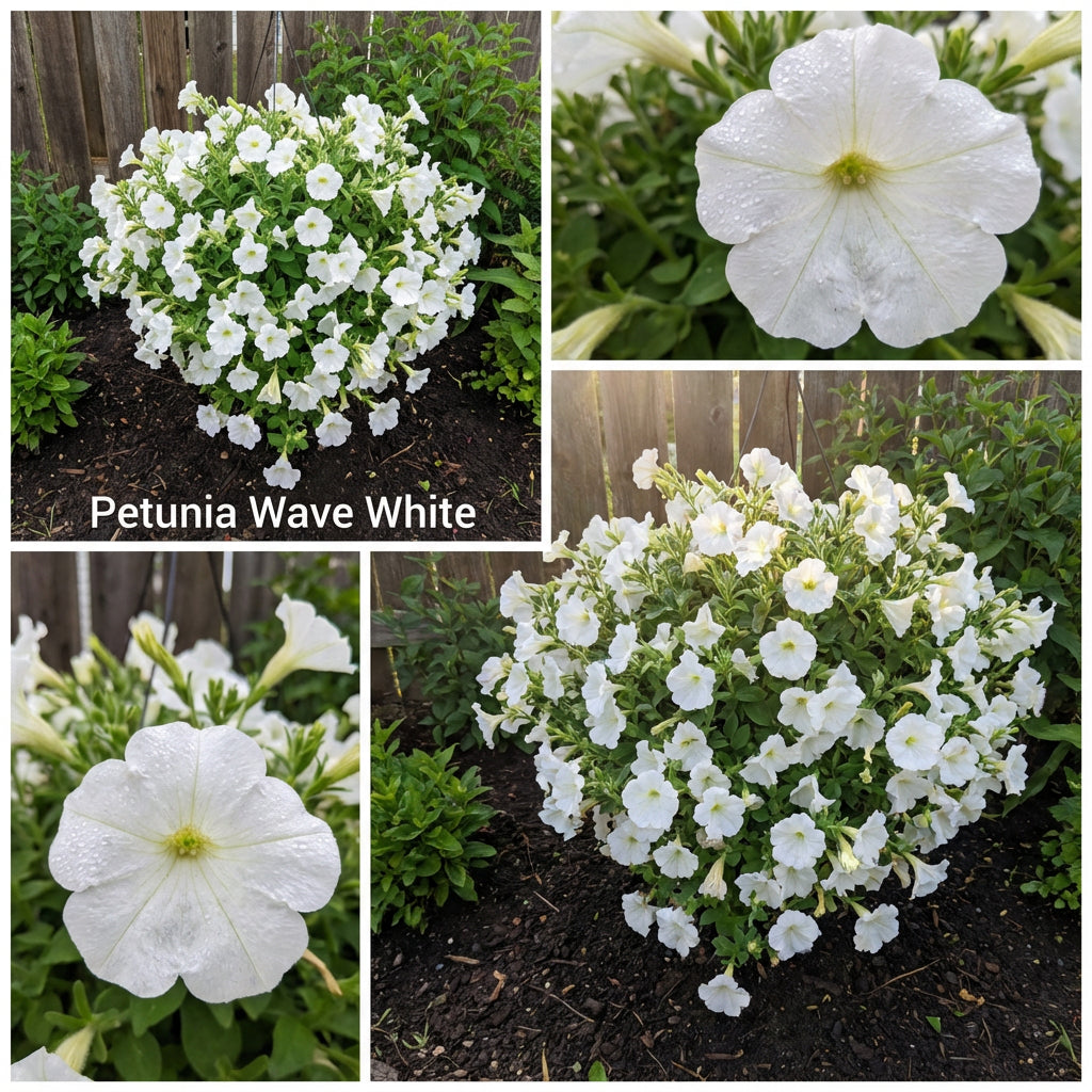 Petunia Wave White Flower Seeds for Planting Perfect for Vibrant Gardens